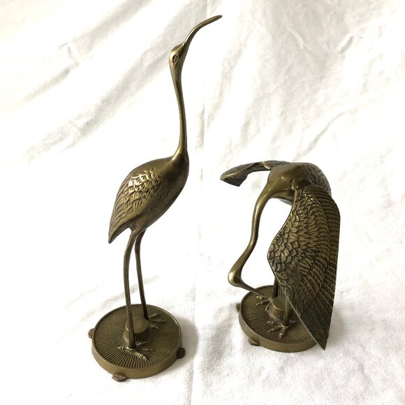 VINTAGE BRASS BIRDS - Picture 1 of 4